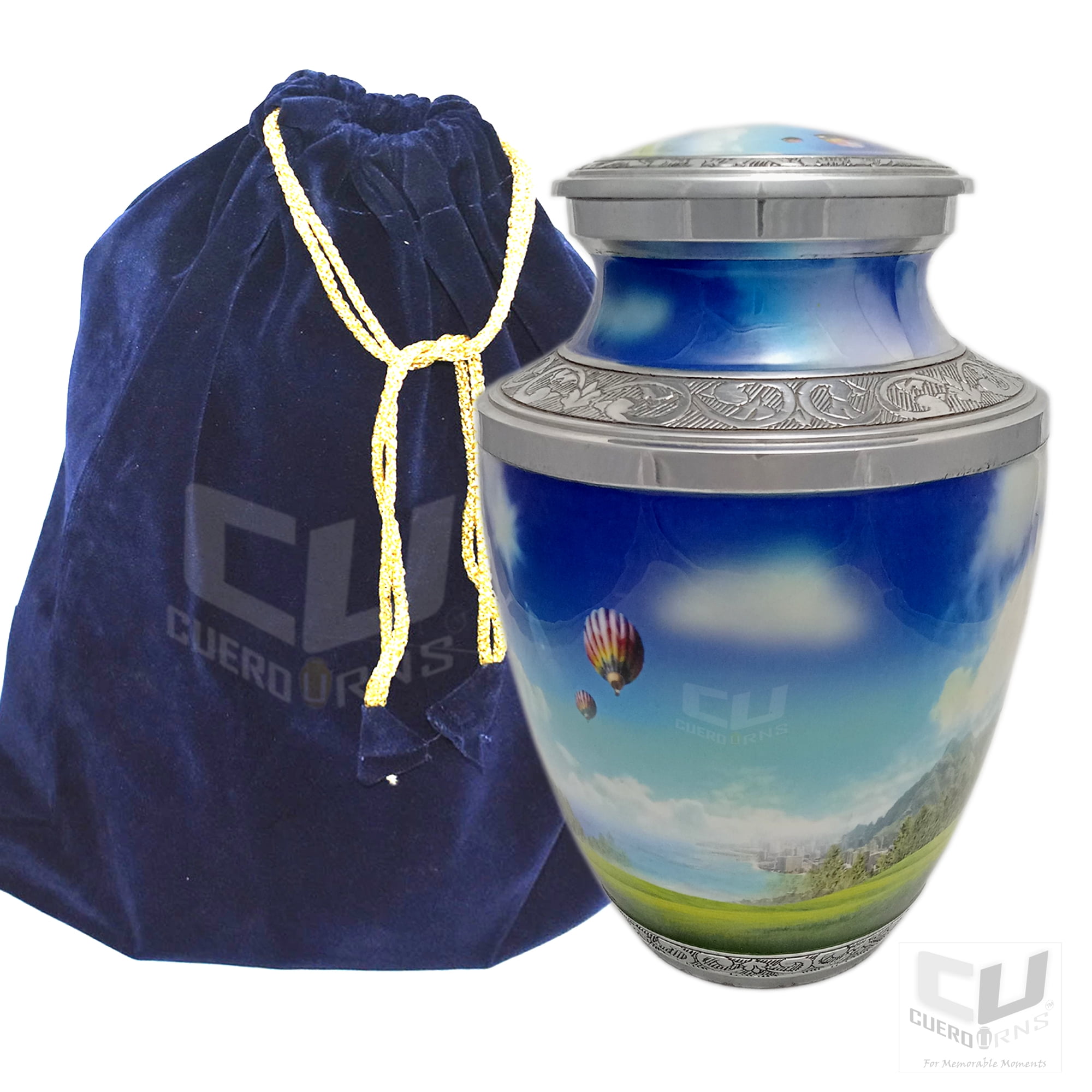 Funeral Cremation Urn - Cross in Sky for Human Ashes H 2022