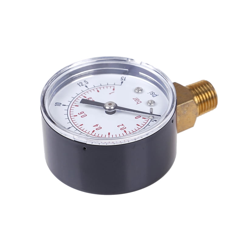 Low pressure gauge for fuel air oil gas water 50mm 0-15 PSI 0-1 bar 1//4 SG TW Ay