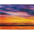 thumbnail image 2 of Villa, Milli 32x25 White Modern Wood Framed Museum Art Print Titled - Sunset In Motion, 2 of 4