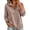 Khaki, variant on cocolona Half Zip Pullover Sweatshirts for Women Long Sleeve Solid Color Loose Casual Basic Sweatshirts