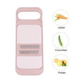 thumbnail image 4 of Multifunction Coarse Grater with Box Carrot Planing Hand Grater Kitchen Gadgets for Fruit Vegetable (Pink), 4 of 6