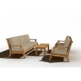 thumbnail image 4 of Curated Maison Adrien 4-Piece Teak Outdoor Patio Deep Seating Set with Fawn, 4 of 5