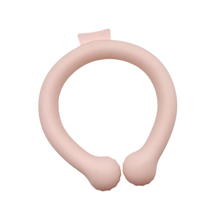 Neck Cooling Tube, Cold Ice Pack, Heat Dissipation, Hands Free Reusable Wearable Pink L 18x16.5cm