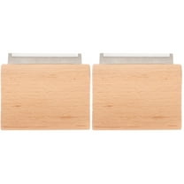 2 PCS Wooden Horse Brush Scraper Pet Hair Removal Tool Ponytail Farm Supply Deshedding Grooming Bridegroom