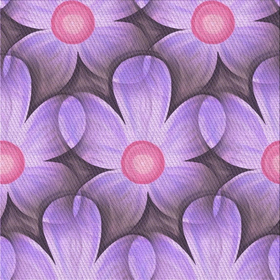 Ahgly Company Machine Washable Indoor Square Transitional Orchid Purple Area Rugs, 4' Square