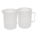 thumbnail image 1 of Juego de 2 jarras medidoras de plástico antiácido de 1000 ml con pico vertedor, 1 of 2