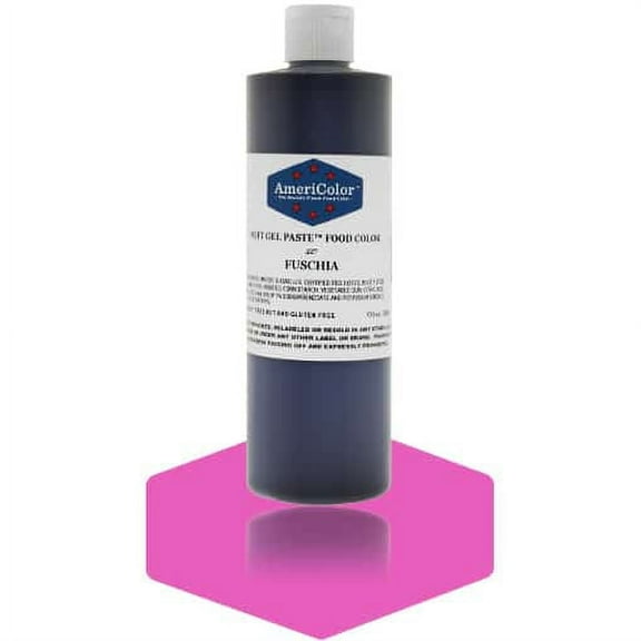 AmeriColor, Soft Gel Paste Food Color, Fuchsia 13.5 oz