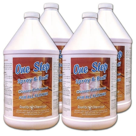One Step - Spray and Buff -Floor Restorer Cleans & polishes - 4 gallon