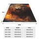 thumbnail image 3 of Balery Cool Fire Lion Manta de Felpa Suave y Acogedora – Cobija de Franela Aterciopelada para Cama, Lavable y Cálida para Sofá, Mascotas, Transpirable-80"x60", 3 of 7