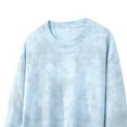 thumbnail image 3 of Atogsazn Men's Striped Shirt Casual Crewneck Long Sleeve Pullover Tshirt Fall Outfit Outerwear Clothing 02-Light Blue XXXL Fashion, 3 of 4