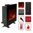 thumbnail image 2 of FLAME&SHADE Small Wall Mounted or Freestanding Electric Fireplace Heater with Remote, 22 inch, 2 of 7