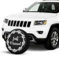 thumbnail image 2 of KAKALAD Just Married Spare Tire Cover Weatherproof Universal Vehicle Accessories 14 Inch, 2 of 6