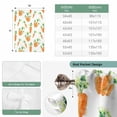 thumbnail image 6 of Easter Carrot Balloon Curtains for Living Room/French Door, Spring Watercolor Modern Art Tie Up Curtains 63 Inch Length Energy Saving Kitchen Curtains Shades for Windows 42"x63", 6 of 8