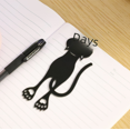 thumbnail image 4 of Marcapáginas hueco de gatito, marcapáginas acrílico, etiqueta de gato negro creativa, tarjeta de libro, punto hueco, uso versátil, 4 of 6