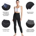 thumbnail image 3 of Pantalones De Sauna Para Mujer, Pantalones De Yoga Ajustables Con Cintura Elástica, Pantalones De Chándal Moldeadores De Cuerpo Con Triple Botonadura Guardurnaity AP007903-03, 3 of 6