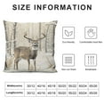 thumbnail image 5 of Orinice Deer Snow Bird Graphic Decorative Men Women Boy Girl Room Cushion Throw Pillow Cover for Home Couch Living Room Bed Sofa 20x20in, 5 of 5