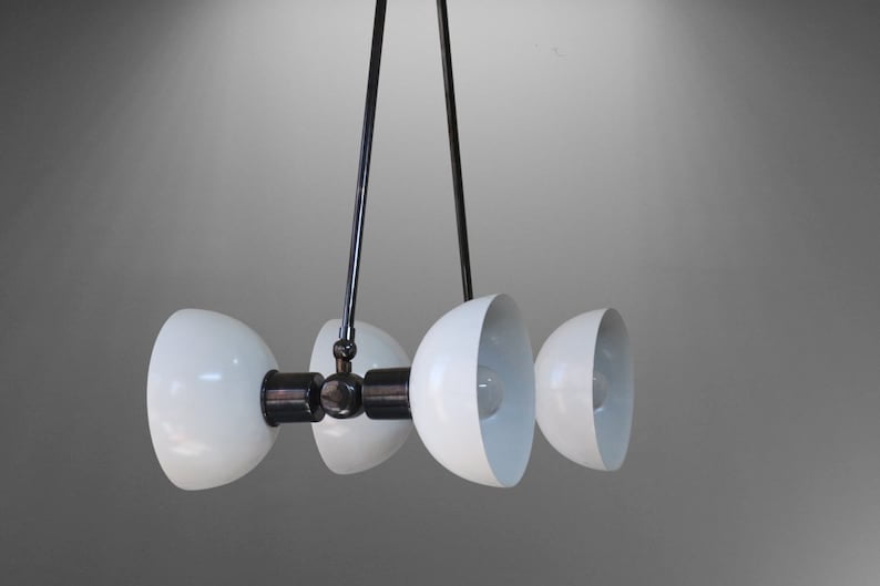 4 Light Modern Raw Brass chandelier light Fixture