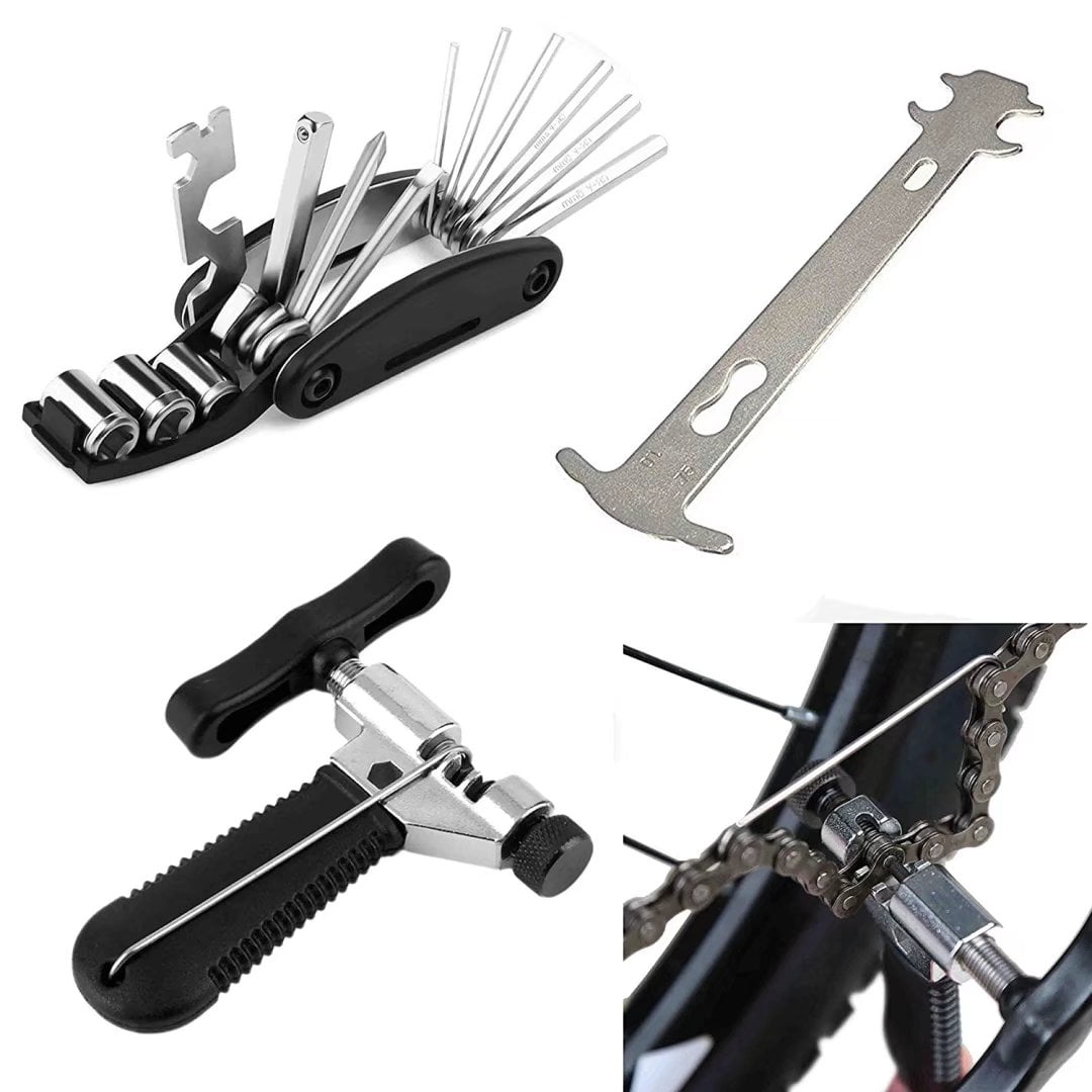 Bike Cycling Bicycle Chain Breaker Splitter Cutter Repair Tool With Wrench ND