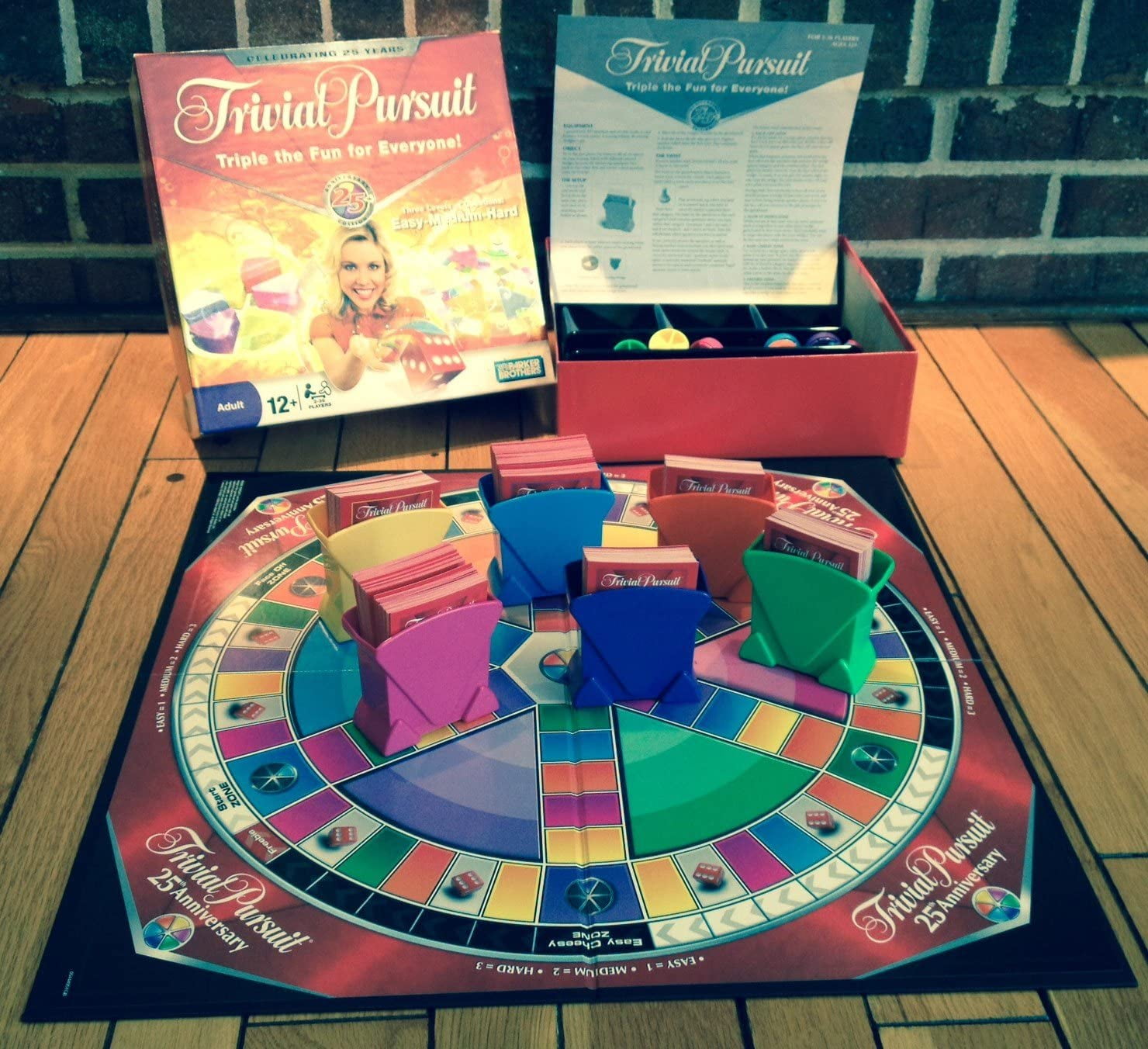 Hasbro 2008 Trivial Pursuit Board Game 25th Anniversary Edition for sale online 