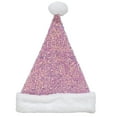 thumbnail image 1 of Holiday Time Pink Sequin Santa Hat, 17", 1 of 6