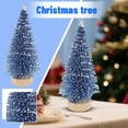 thumbnail image 2 of Mini Christmas Tree with Blue Glitter and Snow for Desktop Ornament, Ideal as Small Holiday Decor and Home Party Scenes-A, 2 of 7