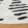 thumbnail image 3 of SAFAVIEH Tulum Lancaster Geometric Striped Area Rug, Ivory/Black, 10' x 10' Round, 3 of 8