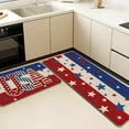 thumbnail image 6 of 2 Pieces 4th of July Kitchen Rugs Kitchen Mats Independence Day Kitchen Rugs for Floor Non Slip Home Decor 2 Piece Set Multicolor, 6 of 6
