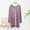 Purple, variant on VOONCAS Womens Tops Crew Neck Fall Winter Casual Long Sleeve Modal Solid Green Going Out Tops for Women Size Free Size