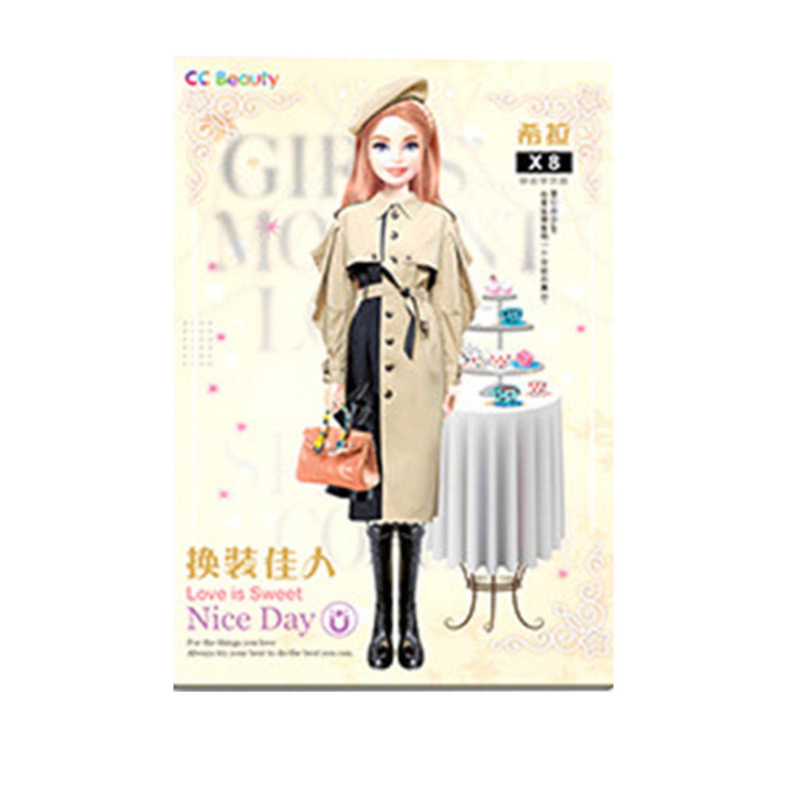 Ma-gnet Princess Dress-up Doll Clothes Toys Kids Ma-gnetic Baby Dress Up  Paper Doll Μagnet Dresssing Games, Pretend Play Travel Playset Toy Dolls  For Girls 