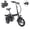 Black, variant on Kunyun 48V 400W Adult Electric Bikes,14" Tires, 20mph, 19-22mi Range E-bike, Dual Disc Brakes, Adjustable Seat Electric Bicycle , Removable Basket Folding Ebike