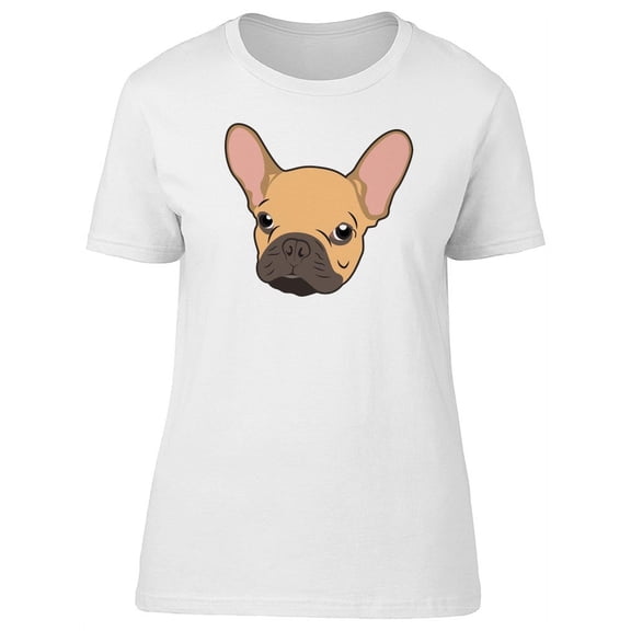 French Bulldog Face Cartoon Tee Women's -Image by Shutterstock