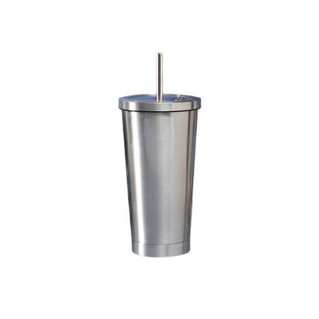 

ABIDE Vacuum Flask Detachable Straw Nonslip Solid Color 500ml Reusable Washable Milk Water Bottle Mug Cup Drinking Supplies