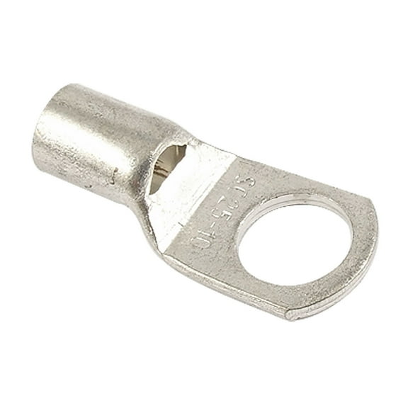 Unique Bargains 10mm Dia Bolt 25mm2 Wire Size Copper Cable Lugs 10Pcs