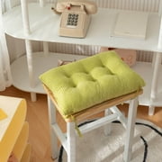 Premium Outdoor Seat Cushions 24x18 Thickened Corn Velvet Student Seat Cushions Office Classroom Cushions Insulation Rectangular Strap Seat Cushions Green