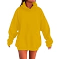 thumbnail image 2 of GiLiling Kids Cotton Hoodie, Toddler Fall Pullover Hooded Long Sleeve Plain Sweatshirt with Pocket for Boys and Girls (Yellow, 13-14 Years), 2 of 9