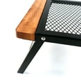 thumbnail image 4 of Grill Outdoor Foldable Mesh Table Waterproof Barbecue Table Portable Wooden Side Grill Table, 4 of 6