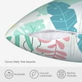 thumbnail image 5 of ZICANCN Green Watercolor Leaves Decorative Throw Pillow Covers, Bed Couch Sofa Decorative Knit Pillow Covers for Living Room Farmhouse 16"x16", 5 of 8