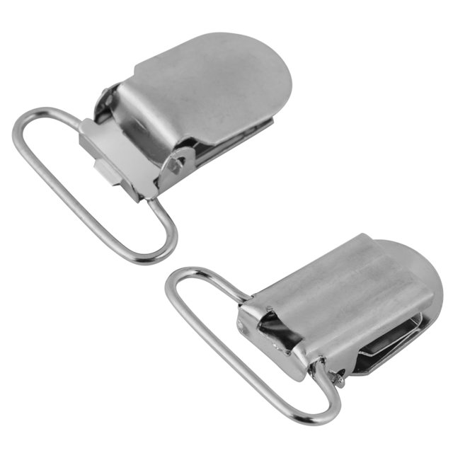 Sturdy Metal Suspender Clips, Fine Machining, Simple and Elegant Design, High Strength, DIY Clothes Accessory for Repair Parts Accessory