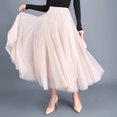 thumbnail image 1 of SUNSIOM Jupe en Tulle Plissée à Plusieurs Couches Taille Haute, 1 of 5