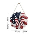 thumbnail image 2 of Independence Day Wooden Door Hanging Sign, American Flag Shaped Ornament, Welcome Wall Decor(1#C), 2 of 6