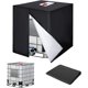 thumbnail image 1 of Cubierta para tanque IBC de 1000L, tapa para tanque de agua 420D, cubierta de protección para tanque Anti-UV, cubierta para tanque IBC con cremallera, 120 x 100 x 116 cm(Negro), 1 of 5
