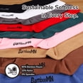 thumbnail image 3 of BambooMN Unisex Rayon from Bamboo Thin Dress & Casual Crew Socks - White - Large - 4 Pairs, 3 of 5