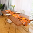 thumbnail image 3 of GZHJMY Halloween Party Bat Table Runner Spider Seasonal Table Cloth Runner for Kitchen Dining Table Wedding Party Holiday Coffee Dining Home Decor 13 x 70 Inches, 3 of 7