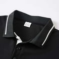 thumbnail image 4 of Polo Shirts for Men Slim Fit Button Up Collared Short Sleeve Tee Breathable Stretchable Comfortable Casual Summer Mens Shirts Black S, 4 of 7