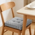 thumbnail image 4 of Honmine 17.7x17.7 Inch Thickened Square Seat Cushion, Soft Floor Cushion for Office Chair, Extra Thick Pad for Gaming, Picnic, and Dining Chair, 4 of 6