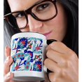 thumbnail image 2 of 3drose, Singapore, Kampong Glam Muslim Area, Arab-style Tiles, 11oz Two-tone Black Mug, 2 of 6