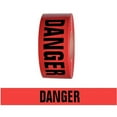 thumbnail image 2 of Barricade Tape - Danger - Red 3" X 1000 Ft Non Adhesive 3 Mil (8 Roll/Case), 2 of 3