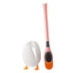 thumbnail image 3 of Escobilla de baño con soporte, cepillo de limpieza ergonómico, cabezal de cepillo de varios lados para apartamento Rosa, 3 of 9