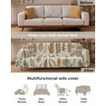 thumbnail image 3 of Brown Leaves Sofa Couch Covers for 3 Cushion Couch,Washable L Shape Sectional Sofa Covers for Loverseat/Pet,Eucalyptus Plant Natural Farmhouse Botanical Slipcover Throw Blanket Futon Cover 71x134, 3 of 8