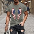 thumbnail image 2 of GERsome American Flag T Shirts for Men 4th of July Patriotic Tops Funny USA Flag Stars Stripes Graphic Crewneck Short Sleeve Tshirt M-5XL, 2 of 5